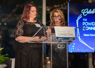 AnnMarie and Marion share their stories during the October 2023 Power of Connection Gala.